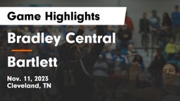 Bradley Central  vs Bartlett  Game Highlights - Nov. 11, 2023