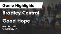 Bradley Central  vs Good Hope  Game Highlights - Dec. 27, 2023