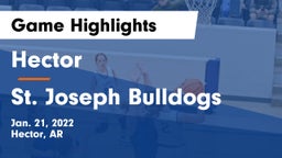 Hector  vs St. Joseph Bulldogs Game Highlights - Jan. 21, 2022