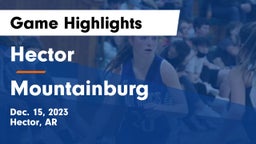 Hector  vs Mountainburg  Game Highlights - Dec. 15, 2023