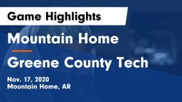 Mountain Home  vs Greene County Tech  Game Highlights - Nov. 17, 2020