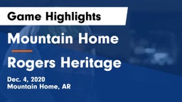 Mountain Home  vs Rogers Heritage  Game Highlights - Dec. 4, 2020