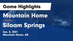Mountain Home  vs Siloam Springs  Game Highlights - Jan. 8, 2021