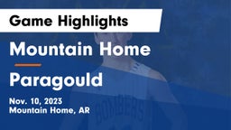Mountain Home  vs Paragould  Game Highlights - Nov. 10, 2023