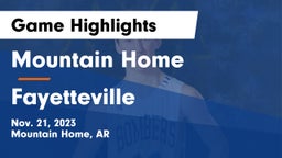 Mountain Home  vs Fayetteville  Game Highlights - Nov. 21, 2023
