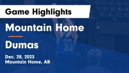 Mountain Home  vs Dumas  Game Highlights - Dec. 28, 2023