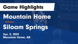 Mountain Home  vs Siloam Springs  Game Highlights - Jan. 5, 2024