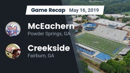 Recap: McEachern  vs. Creekside  2019
