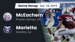 Recap: McEachern  vs. Marietta  2019