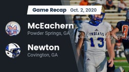 Recap: McEachern  vs. Newton  2020