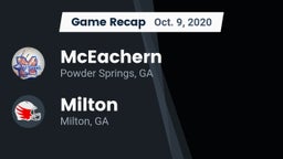 Recap: McEachern  vs. Milton  2020