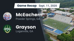 Recap: McEachern  vs. Grayson  2020