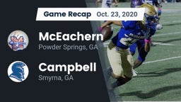 Recap: McEachern  vs. Campbell  2020