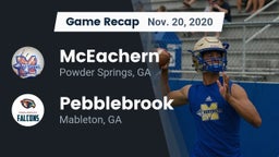 Recap: McEachern  vs. Pebblebrook  2020