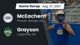 Recap: McEachern  vs. Grayson  2021