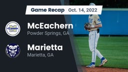 Recap: McEachern  vs. Marietta  2022