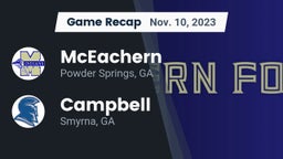 Recap: McEachern  vs. Campbell  2023