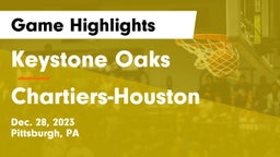 Keystone Oaks  vs Chartiers-Houston  Game Highlights - Dec. 28, 2023