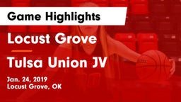 Locust Grove  vs Tulsa Union JV  Game Highlights - Jan. 24, 2019