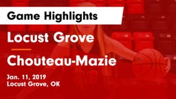Locust Grove  vs Chouteau-Mazie  Game Highlights - Jan. 11, 2019