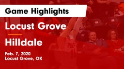 Locust Grove  vs Hilldale  Game Highlights - Feb. 7, 2020