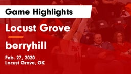 Locust Grove  vs berryhill Game Highlights - Feb. 27, 2020