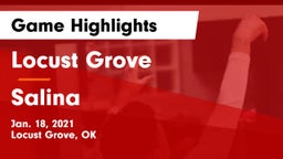 Locust Grove  vs Salina  Game Highlights - Jan. 18, 2021
