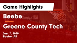Beebe  vs Greene County Tech  Game Highlights - Jan. 7, 2020