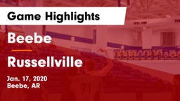 Beebe  vs Russellville  Game Highlights - Jan. 17, 2020