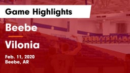 Beebe  vs Vilonia  Game Highlights - Feb. 11, 2020