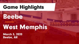 Beebe  vs West Memphis Game Highlights - March 3, 2020