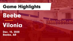 Beebe  vs Vilonia  Game Highlights - Dec. 15, 2020