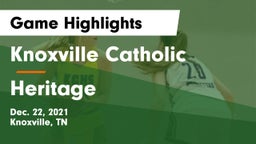 Knoxville Catholic  vs Heritage  Game Highlights - Dec. 22, 2021
