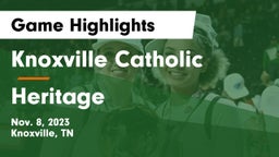 Knoxville Catholic  vs Heritage Game Highlights - Nov. 8, 2023