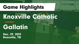 Knoxville Catholic  vs Gallatin  Game Highlights - Dec. 29, 2023
