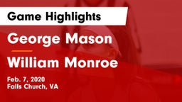 George Mason  vs William Monroe  Game Highlights - Feb. 7, 2020