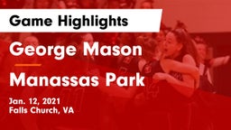 George Mason  vs Manassas Park  Game Highlights - Jan. 12, 2021