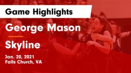 George Mason  vs Skyline  Game Highlights - Jan. 20, 2021