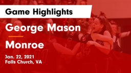 George Mason  vs Monroe  Game Highlights - Jan. 22, 2021