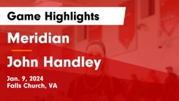 Meridian  vs John Handley  Game Highlights - Jan. 9, 2024