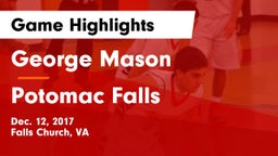 George Mason  vs Potomac Falls  Game Highlights - Dec. 12, 2017