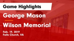 George Mason  vs Wilson Memorial Game Highlights - Feb. 19, 2019