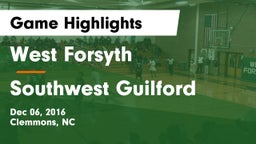 West Forsyth  vs Southwest Guilford Game Highlights - Dec 06, 2016