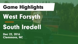 West Forsyth  vs South Iredell  Game Highlights - Dec 22, 2016
