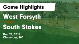 West Forsyth  vs South Stokes  Game Highlights - Dec 26, 2016