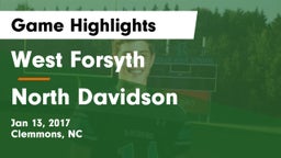 West Forsyth  vs North Davidson  Game Highlights - Jan 13, 2017