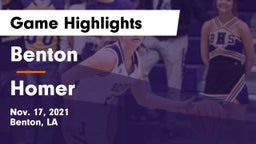 Benton  vs Homer  Game Highlights - Nov. 17, 2021