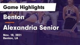 Benton  vs Alexandria Senior  Game Highlights - Nov. 18, 2021