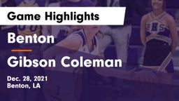 Benton  vs Gibson Coleman Game Highlights - Dec. 28, 2021