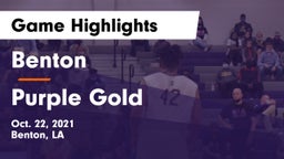 Benton  vs Purple Gold Game Highlights - Oct. 22, 2021